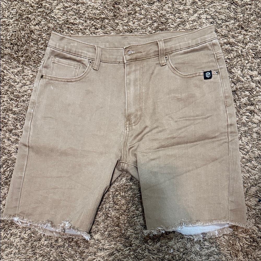 Born Primitive Men's Tan Denim Shorts
